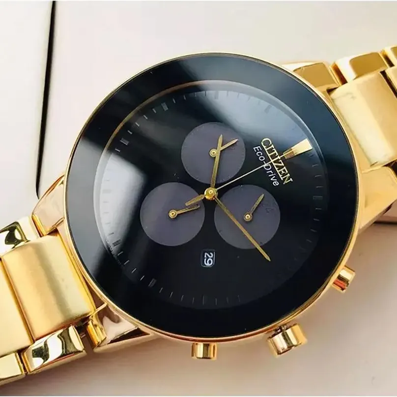 Citizen Eco-Drive Gold-tone Men's Watch- AT2242-55E